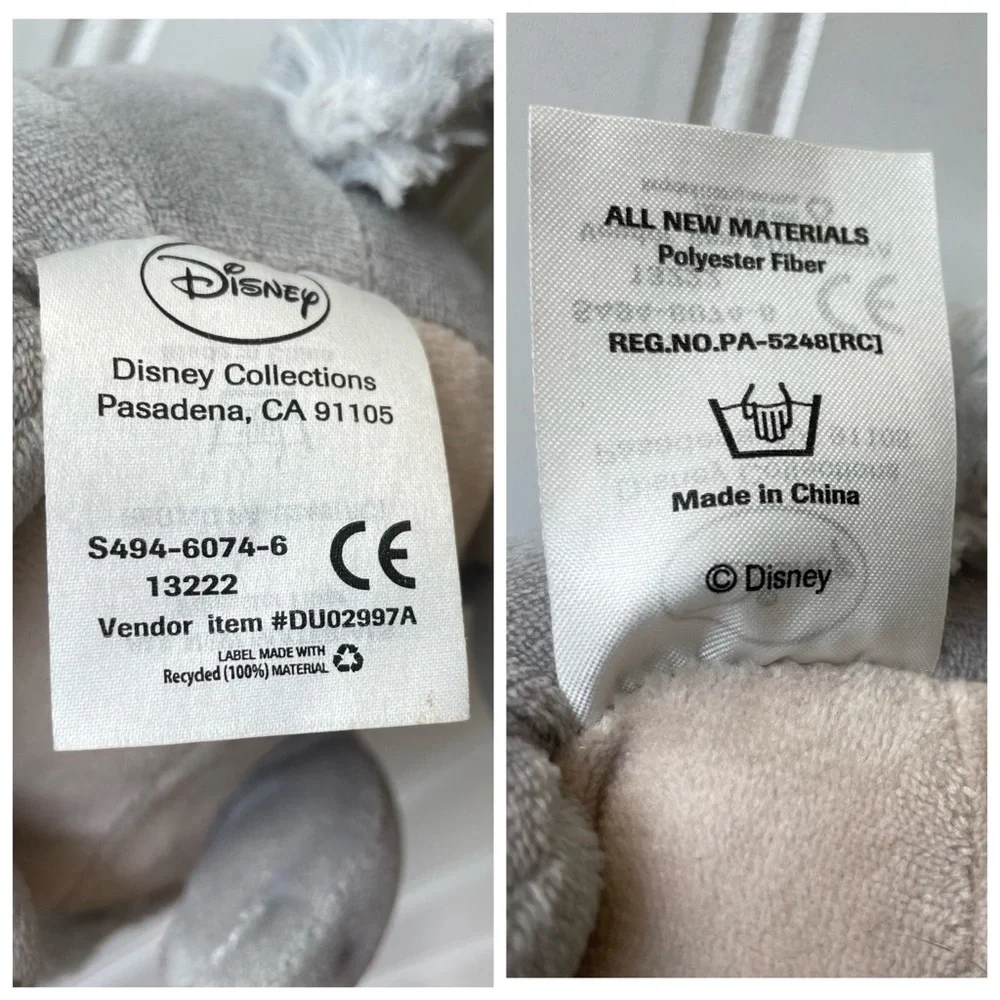 Disney Store Clover Rabbit Sofia the First Plush 7 inch gray unisex soft